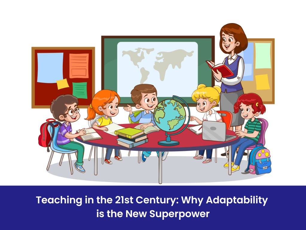 teacher educating student